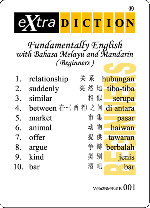 eXtraDICTION SP Card - Beginners - Front